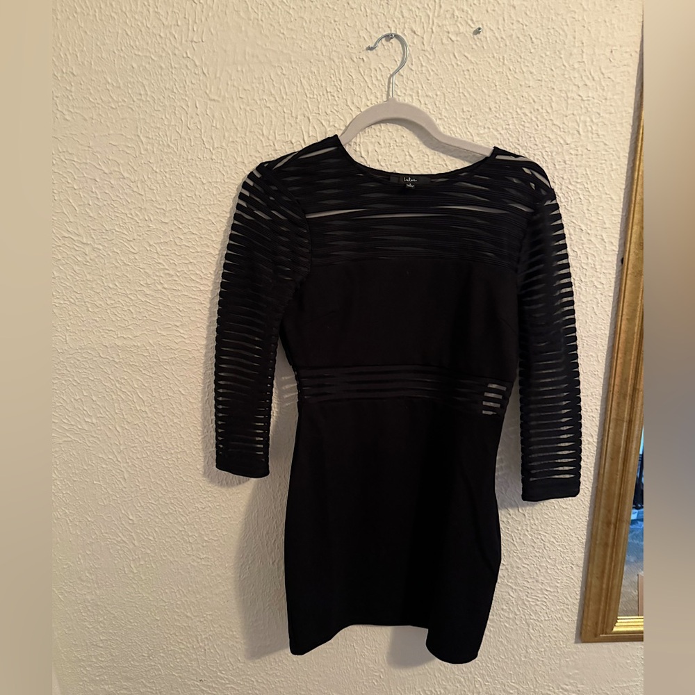 Long sleeve body con dress